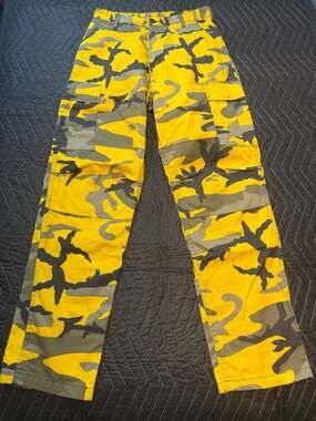 Rothco BDU Stinger Yellow Camo Cargo Pants Small Regular